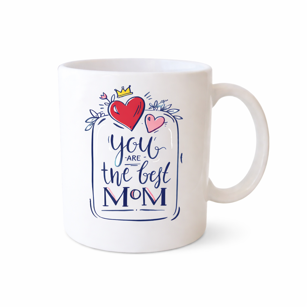 Κούπα για τη Μαμά “You Are The Best Mom” με Καρδιές