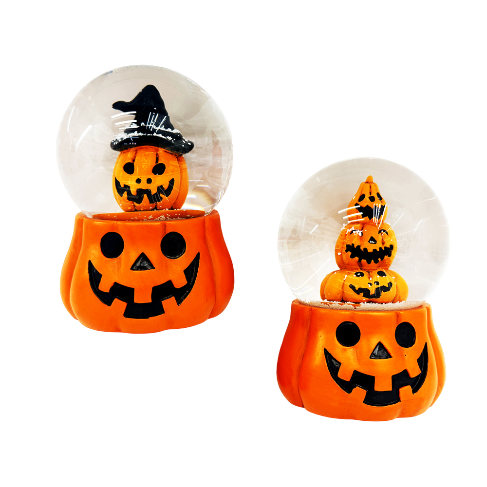 Γυάλα Χιονιού Halloween με Κολοκύθες